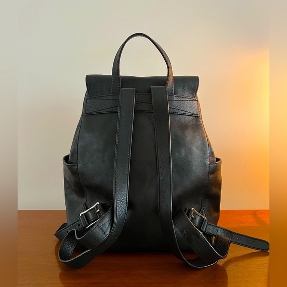Frye Bags Frye Olivia Black Leather Backpack Poshmark